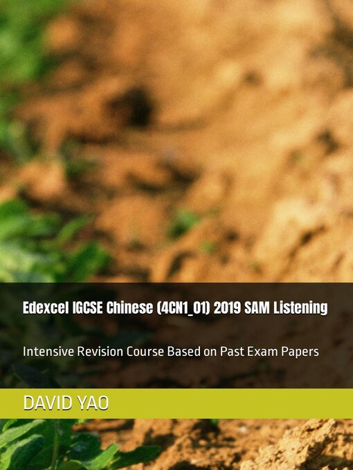 Title details for Edexcel IGCSE Chinese by DAVID YAO - Available